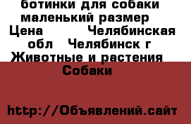 ботинки для собаки (маленький размер) › Цена ­ 400 - Челябинская обл., Челябинск г. Животные и растения » Собаки   